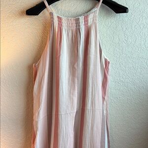 Rails Striped Pink and White Sleeveless Dress